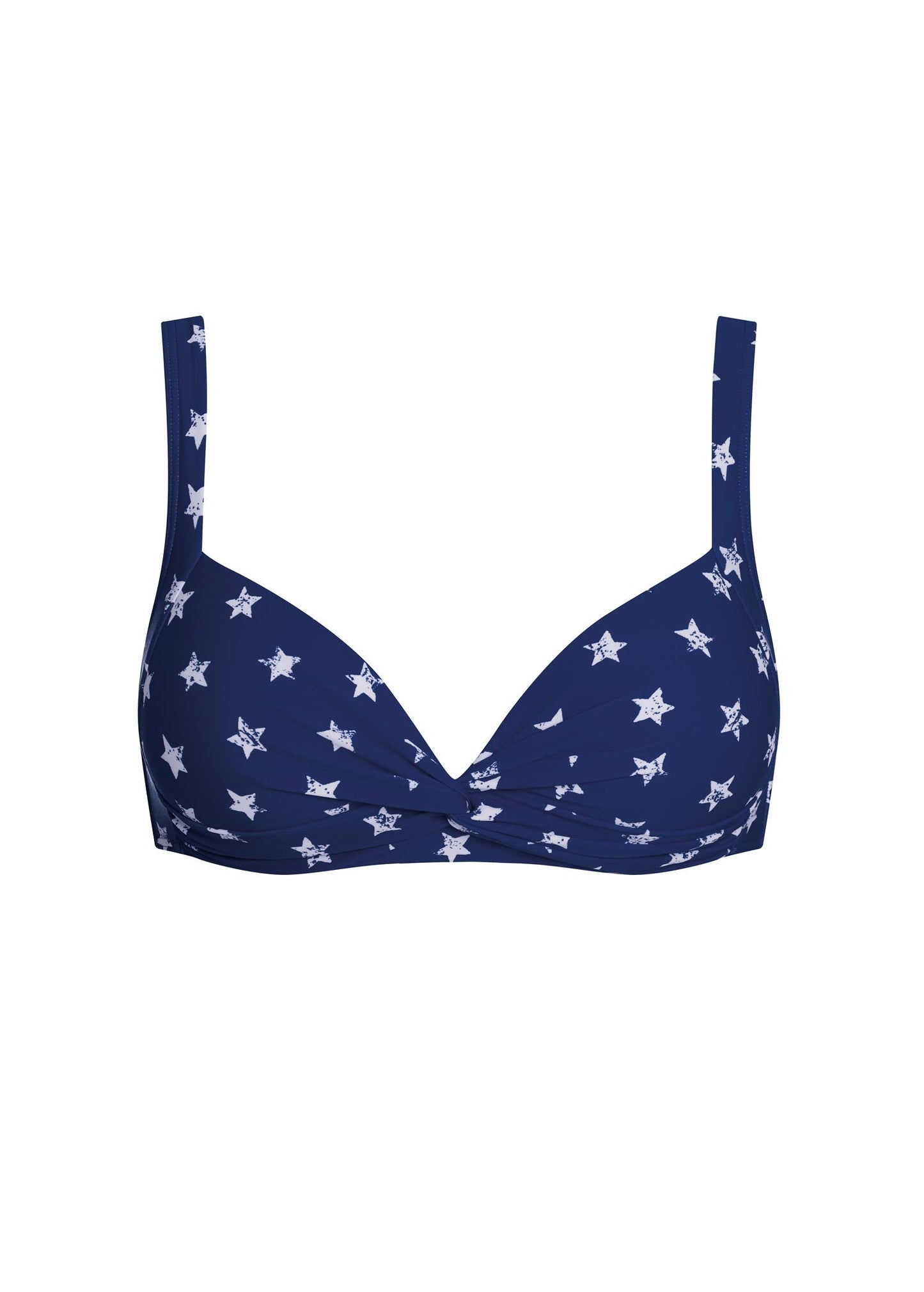 St Lucia Twist Bikini Top Blue Stars | Venus Great Deal