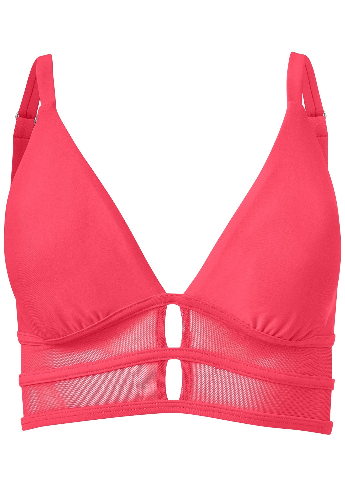 Long Line Bikini Top - Sunset Pink | Venus Sale
