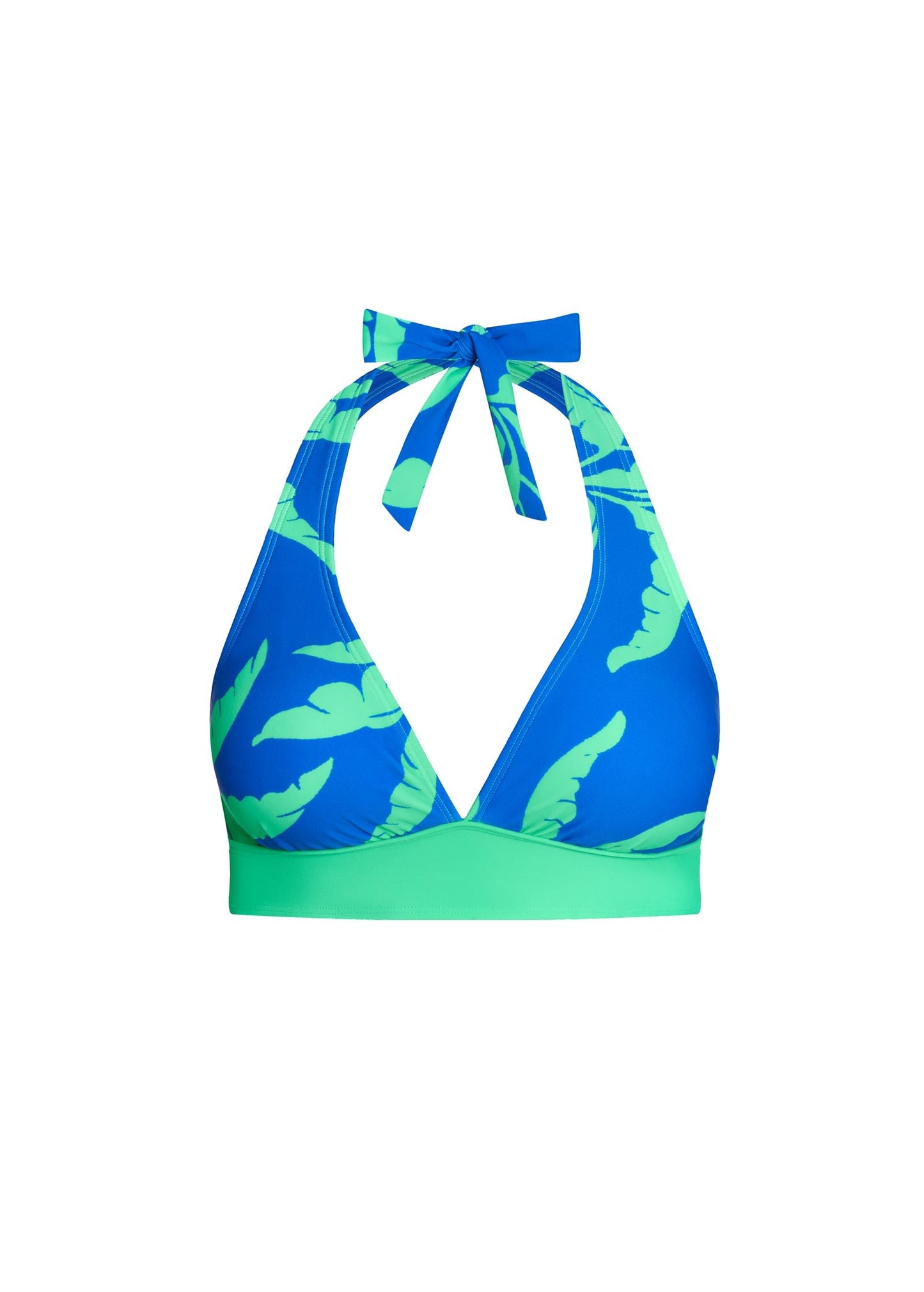 Anguilla Halter Bikini Top Palms | Venus Featured