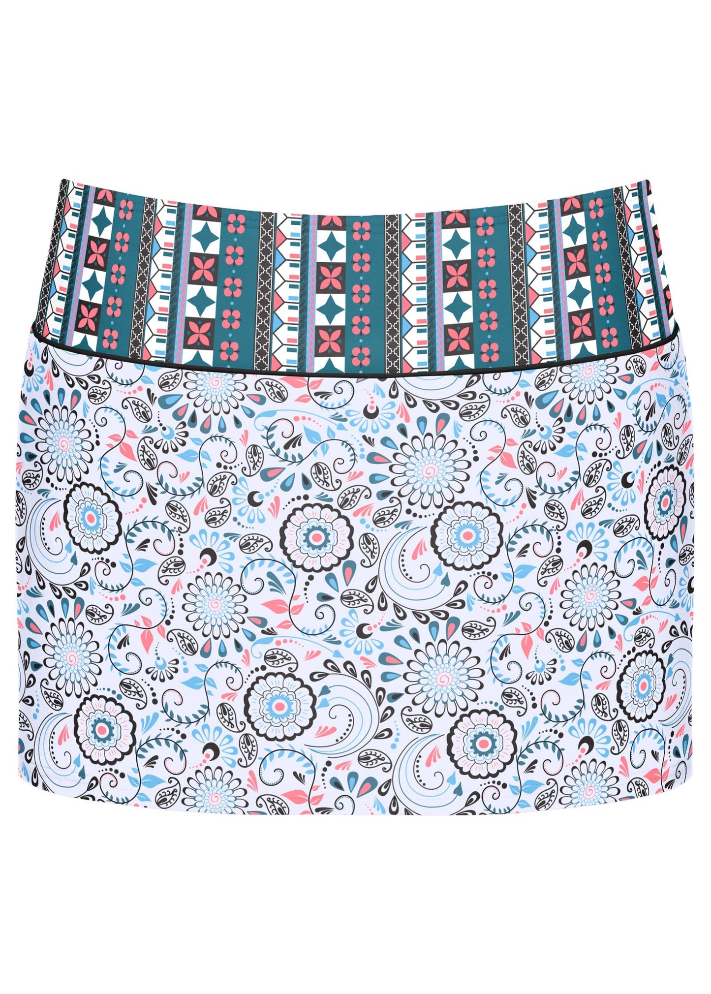 Bohemian Swim Skirt - Lotus Flowers | Venus Sale