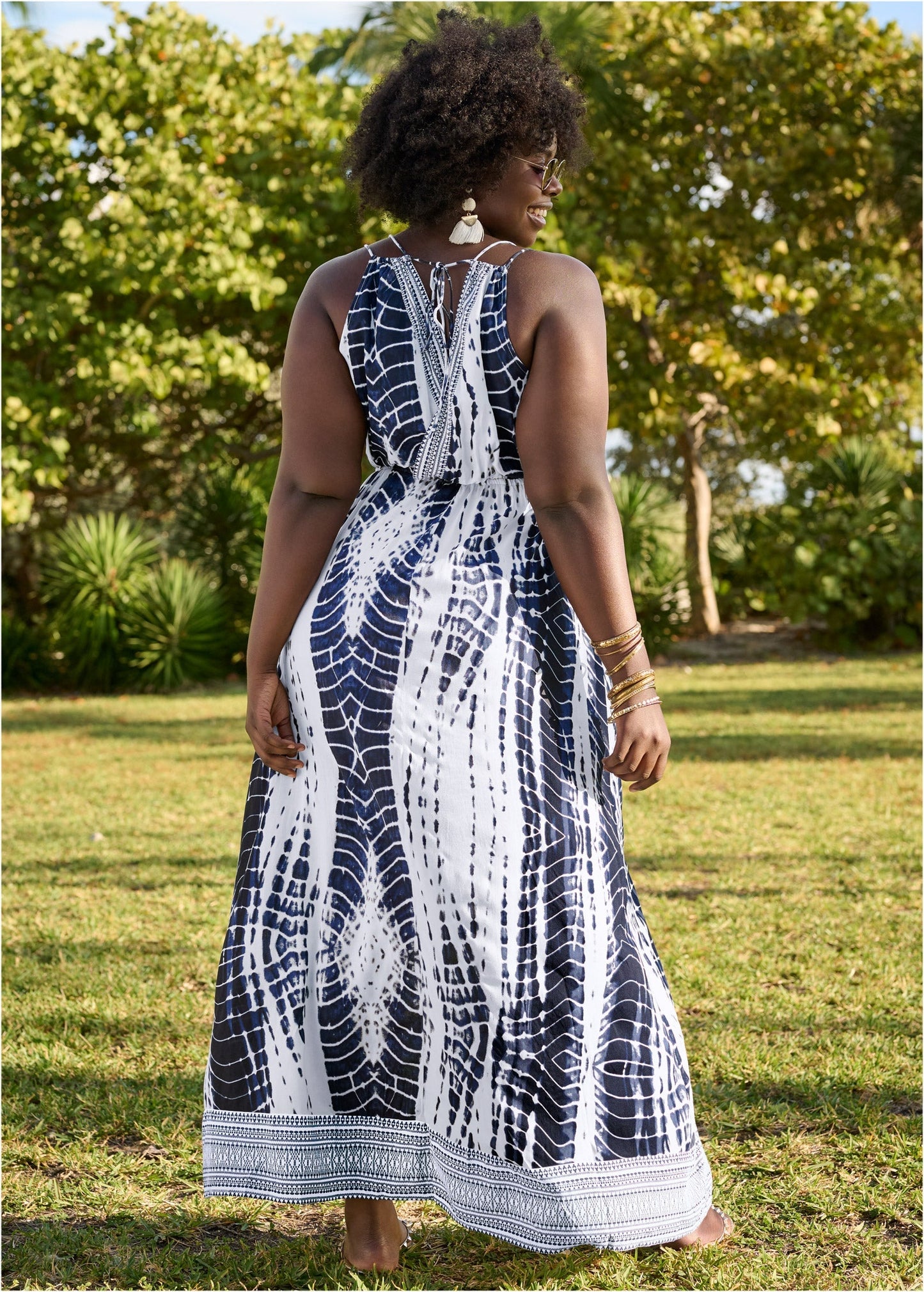 Maxi Cover-Up Dress - Blue Tie Dye | Venus Great Deal