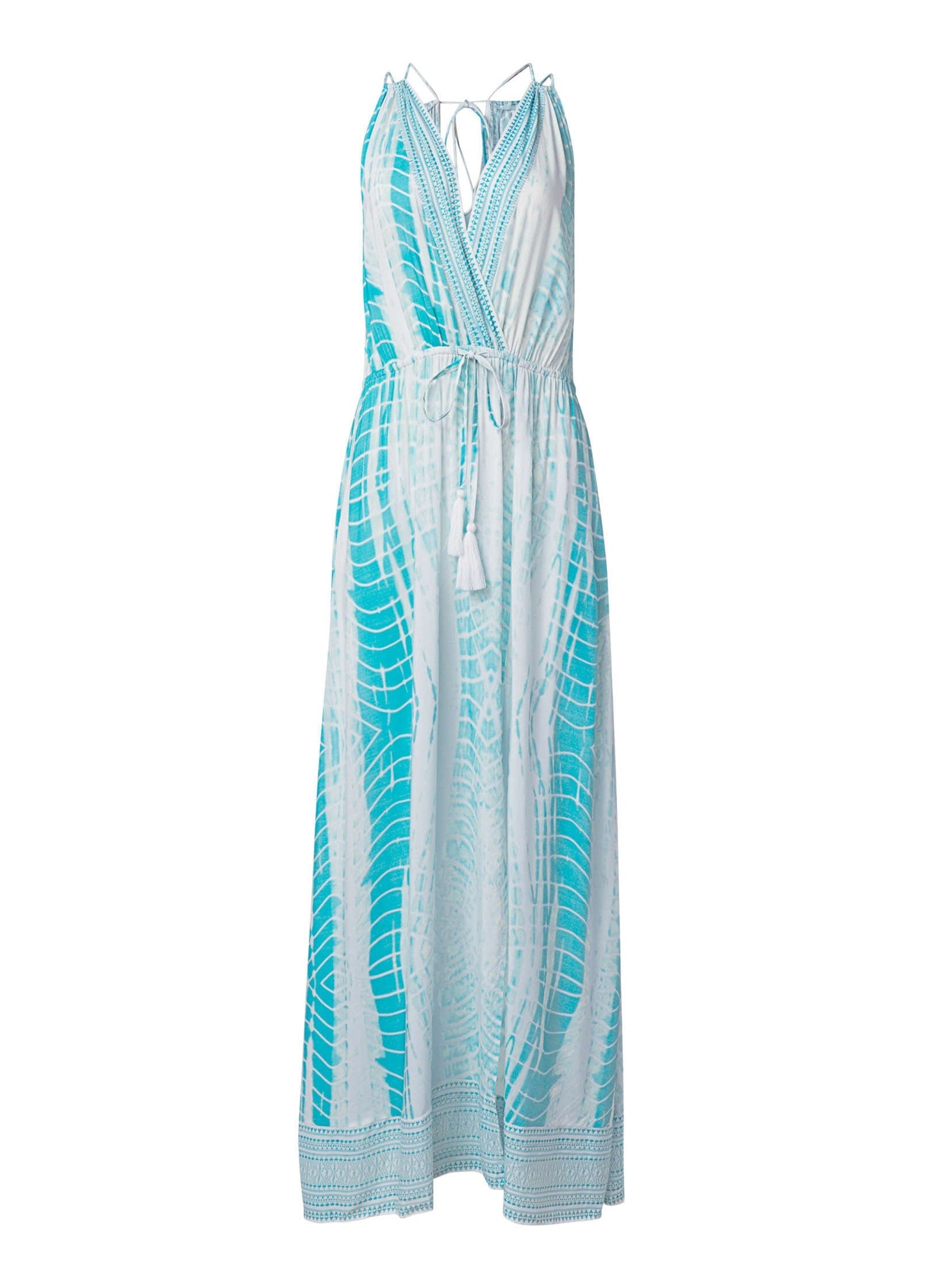 Maxi Cover-Up Dress - Aqua Tie Dye | Venus Cost Saving