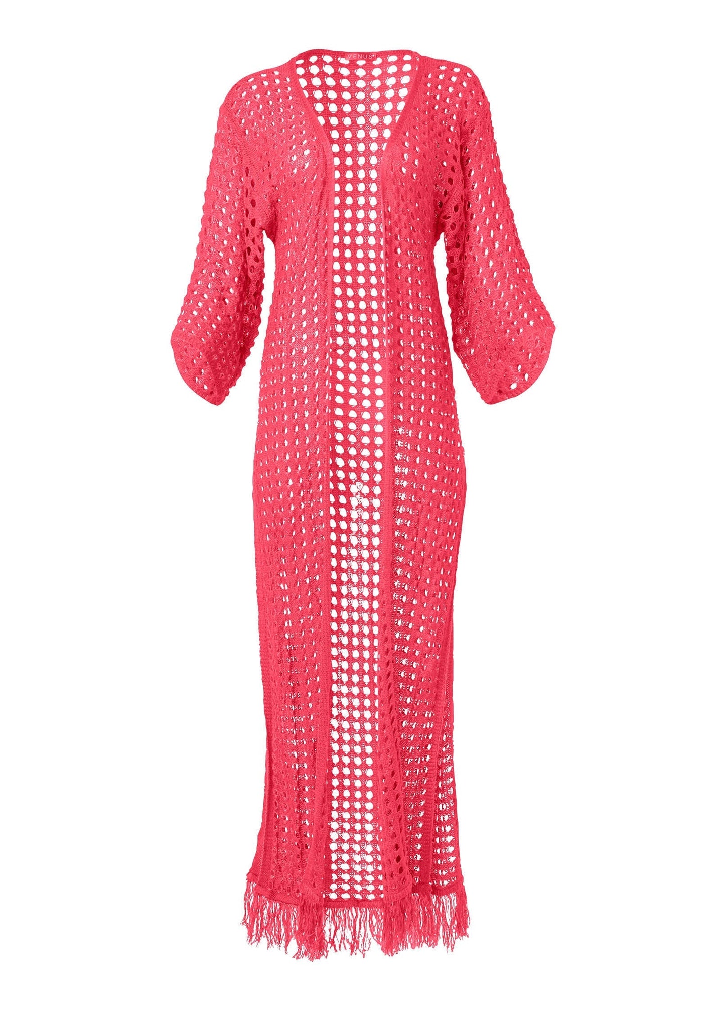 Crochet Kimono Cover-Up - Sunset Pink | Venus Special Offer