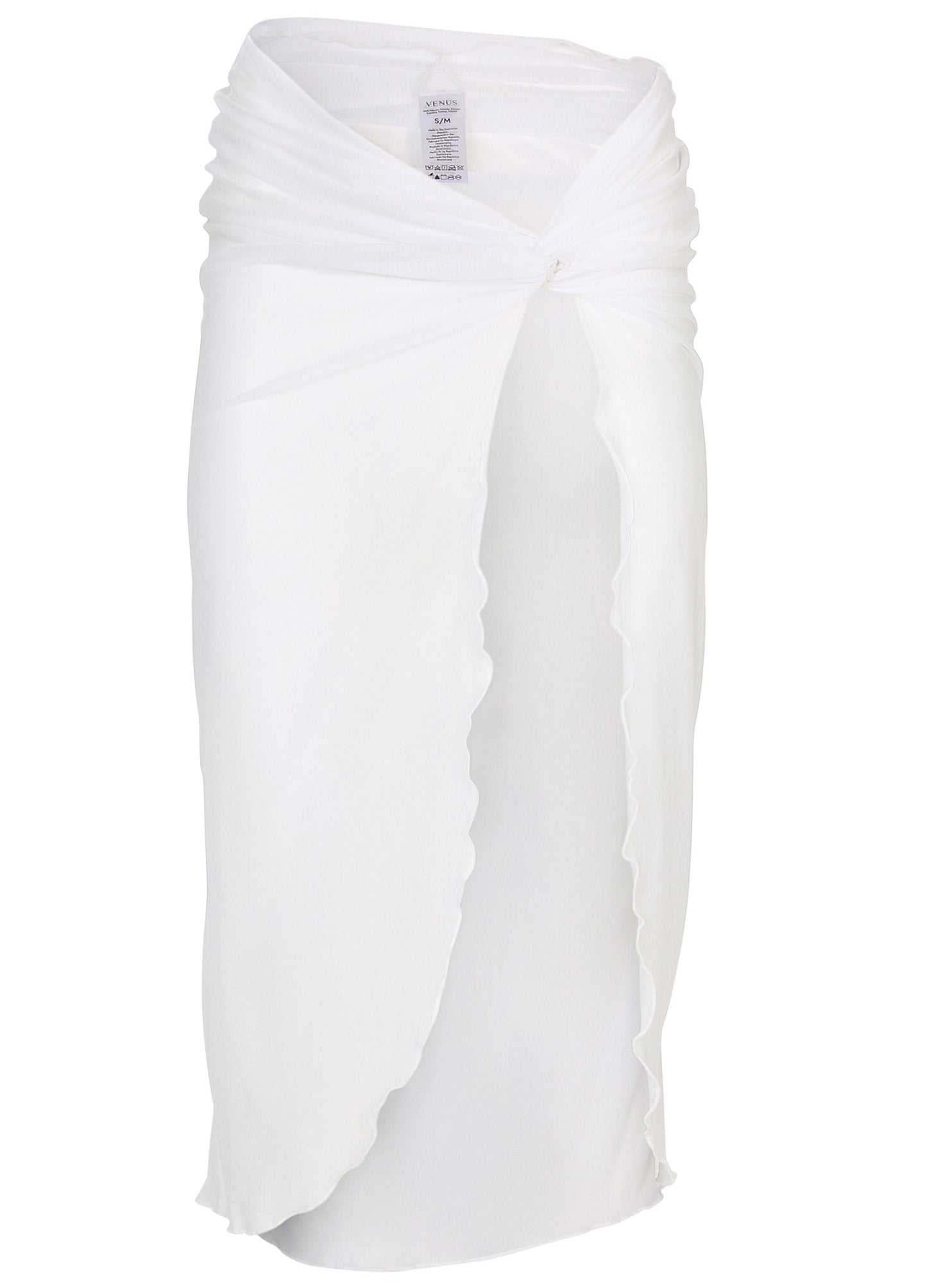 Twist Front Mesh Cover-Up - White | Venus Value