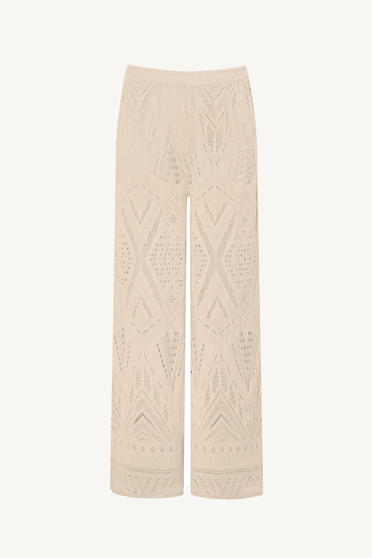 Farrah Pant Natural Calico Crochet | Venus Budget Friendly