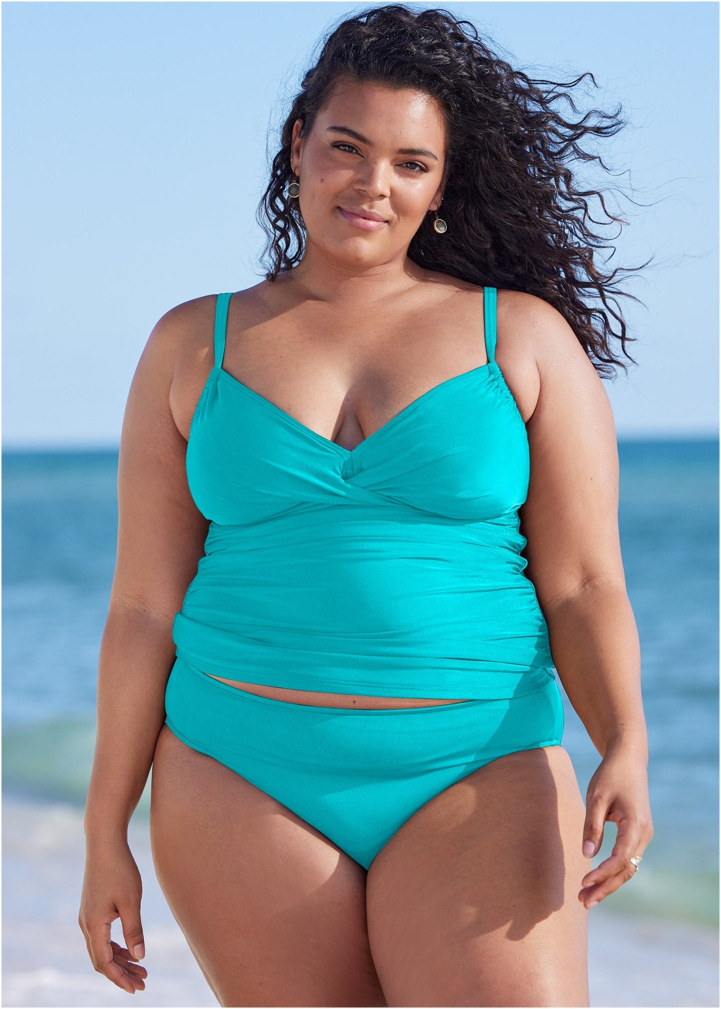 Bali Moderate Bikini Bottom - Aqua Reef | Venus Popular Choice