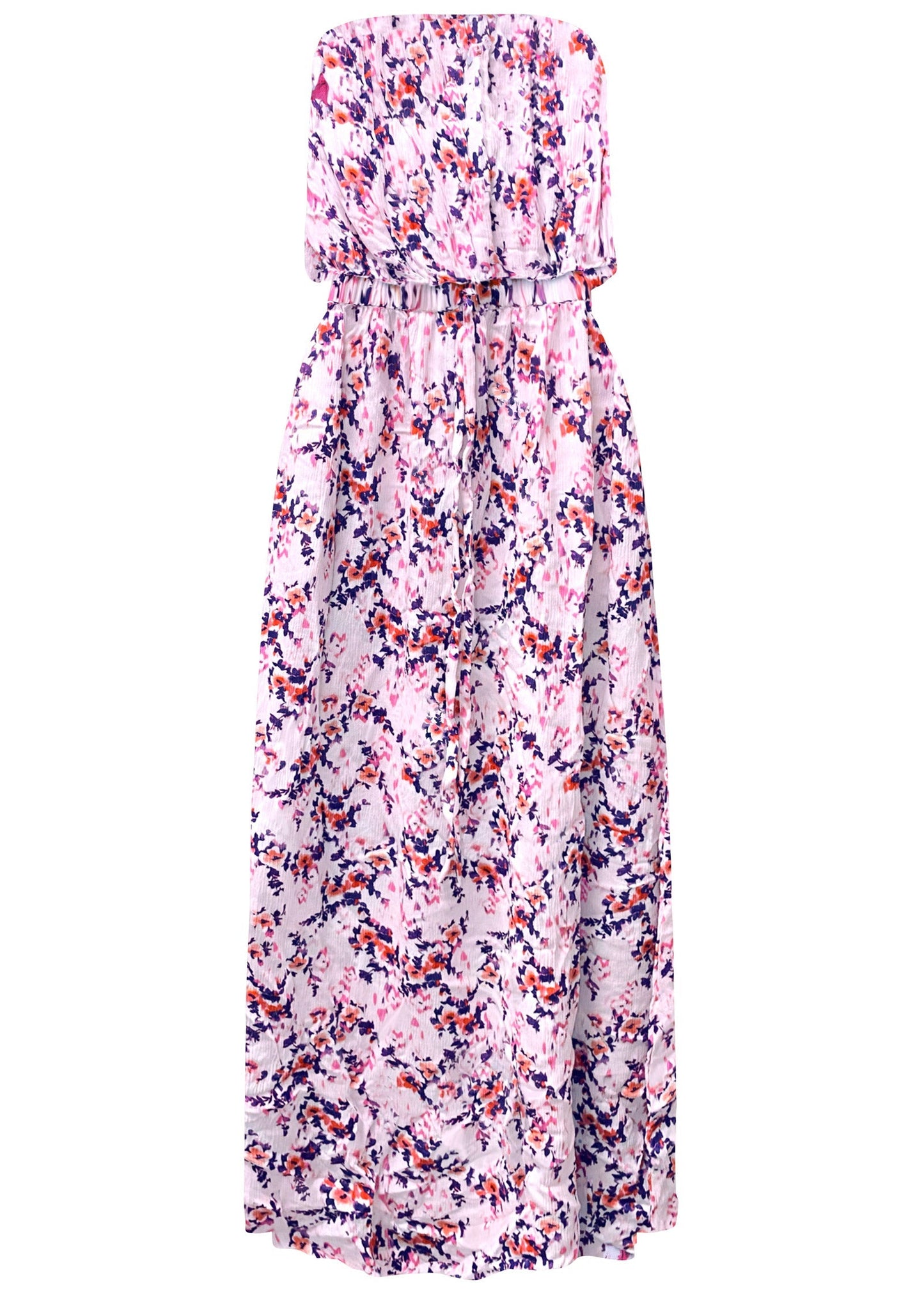 Strapless Maxi Dress - Pink & Purple | Venus Great Deal