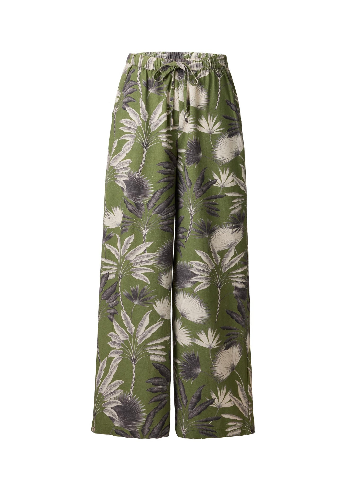 Wide Leg Linen Pant Palm Oasis | Venus Popular Choice