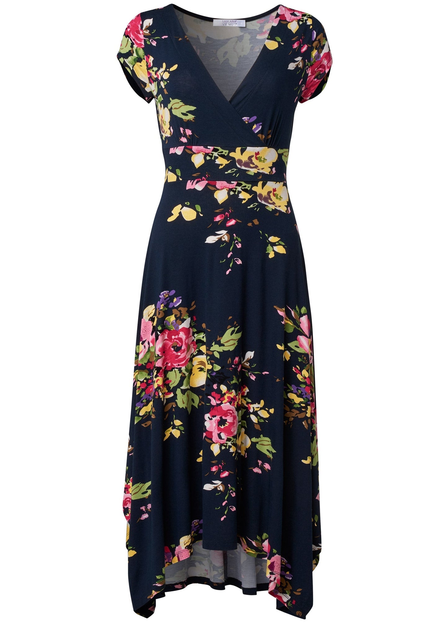 Floral Printed Dress - Navy Multi | Venus Popular Choice