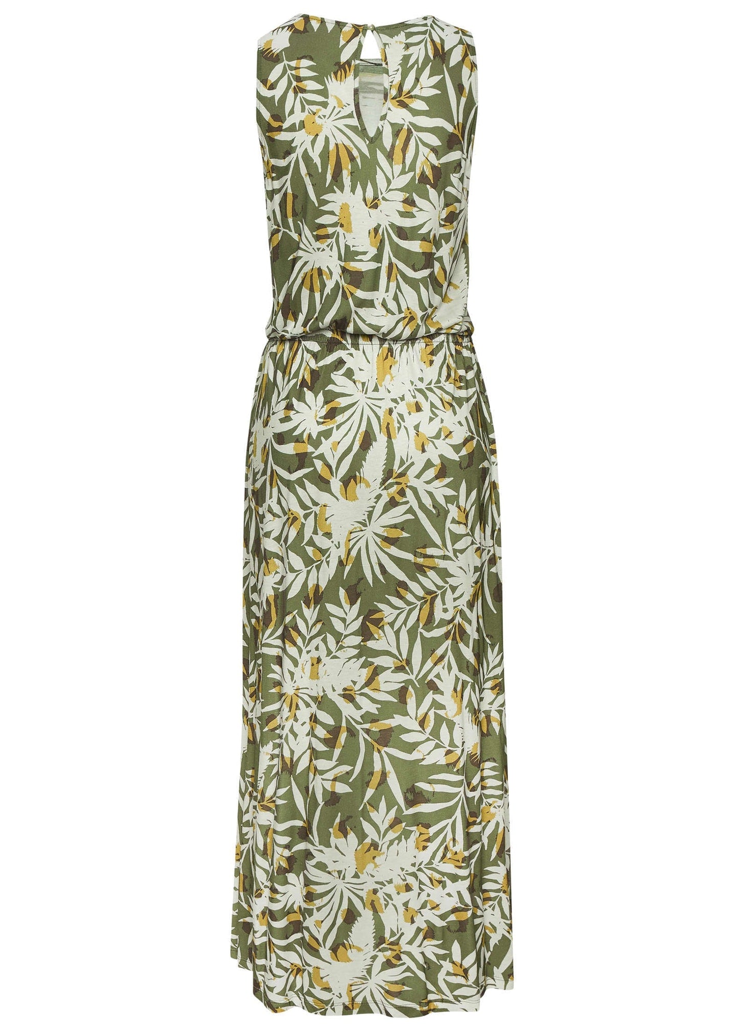 Sleeveless Floral Maxi Dres - Green Multi | Venus Affordable