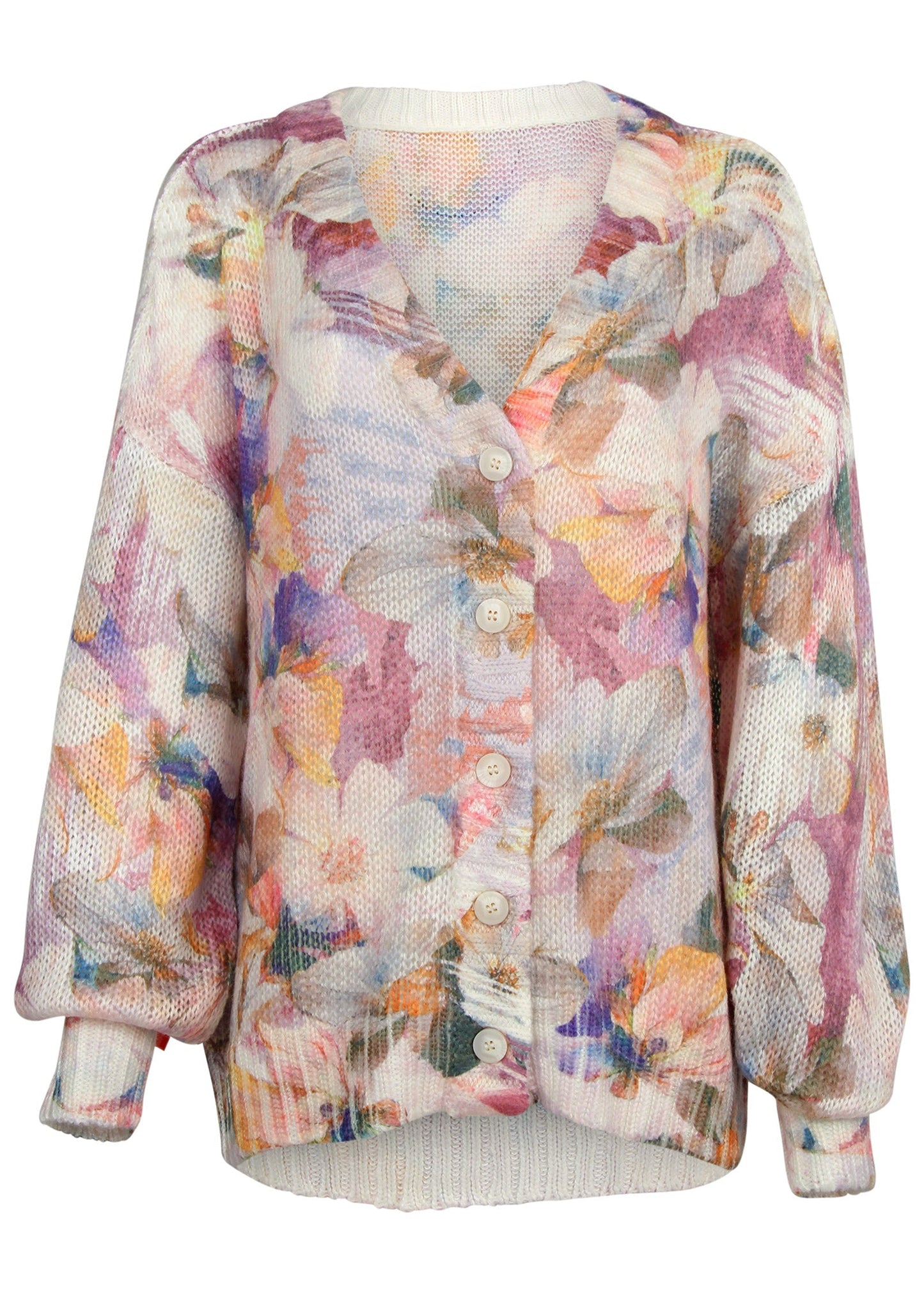 Light Weight Cardigan - Digital Wildflowers | Venus Featured