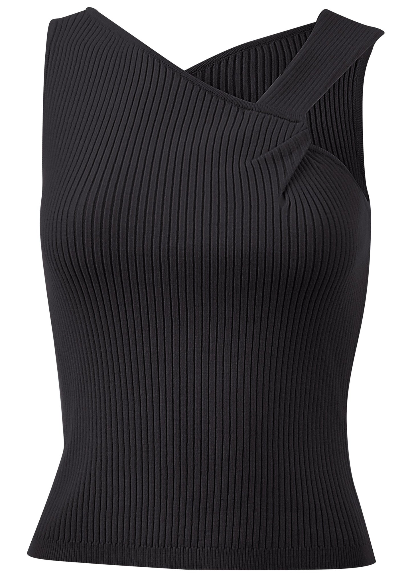 Twist Detail Sweater Tank - Jet Black | Venus Customer Favorite