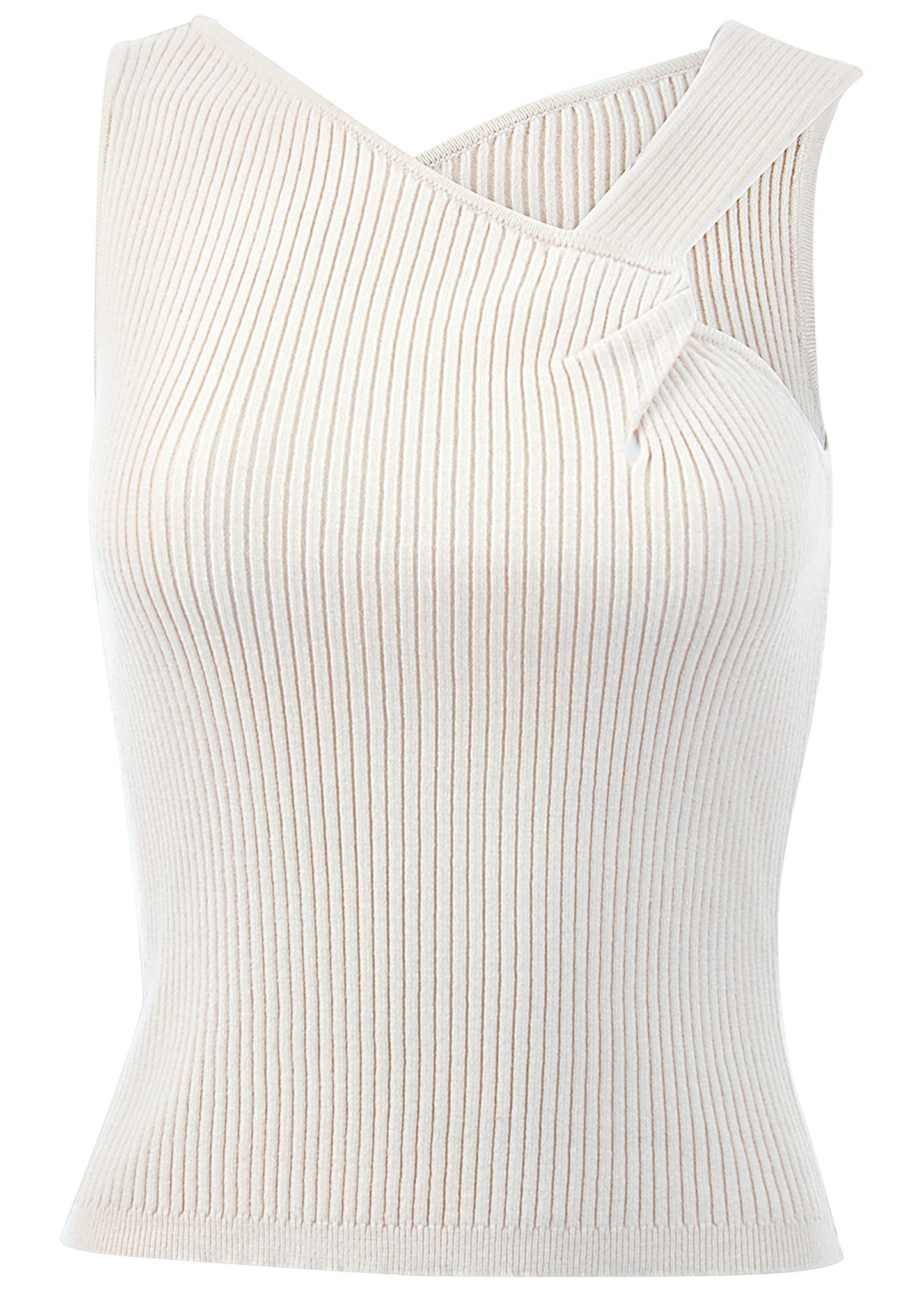 Twist Detail Sweater Tank - Cloud Dancer | Venus Featured