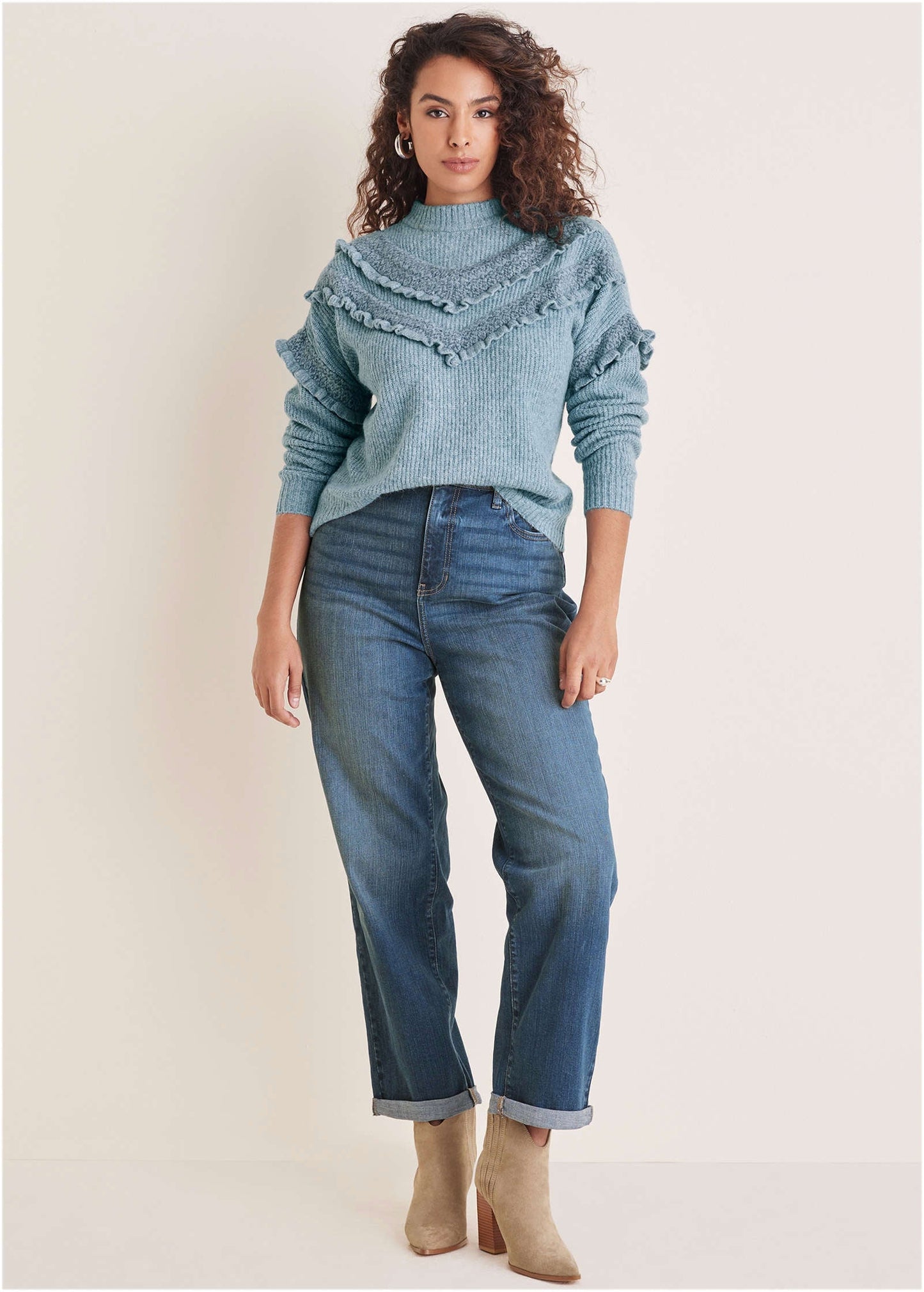 Cheveron Sweater - Tourmaline | Venus Limited Edition