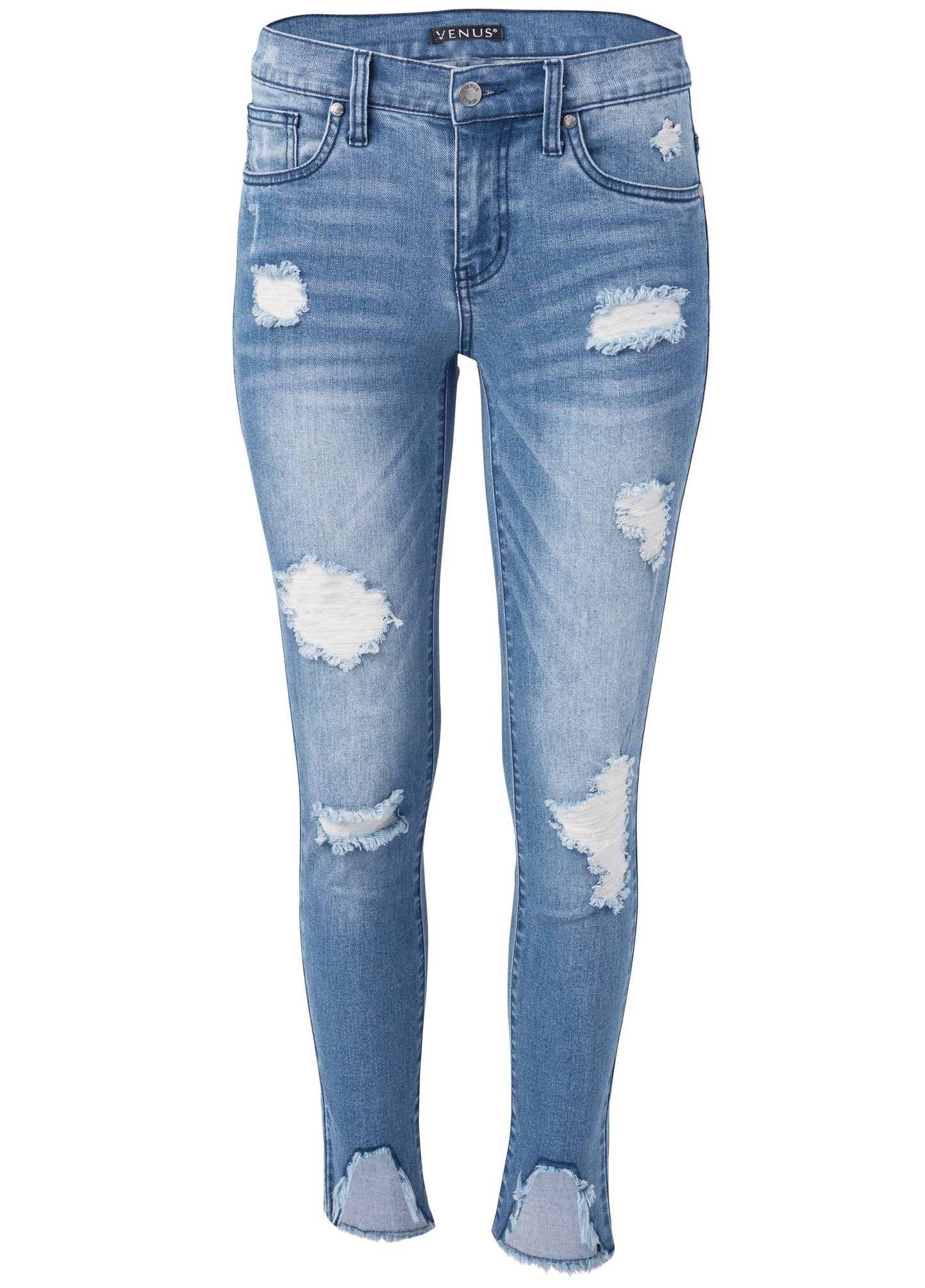 Triangle Hem Jeans - Medium Wash | Venus Limited Edition