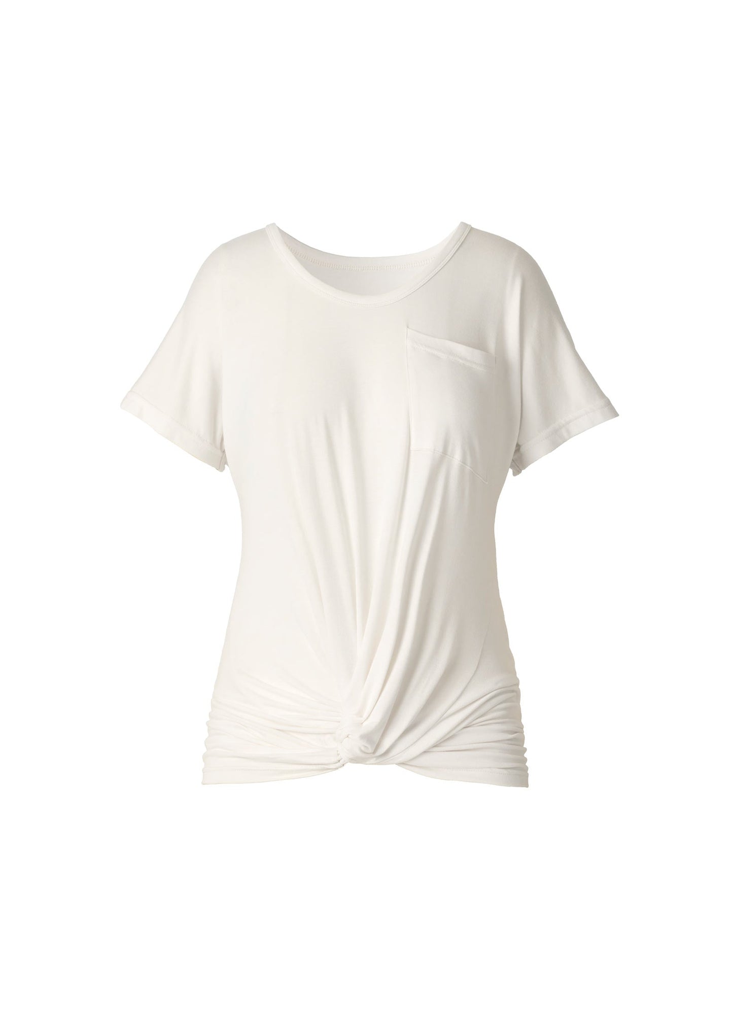 Twisted Knot Detail Tee Cloud Dancer | Venus Cost Saving