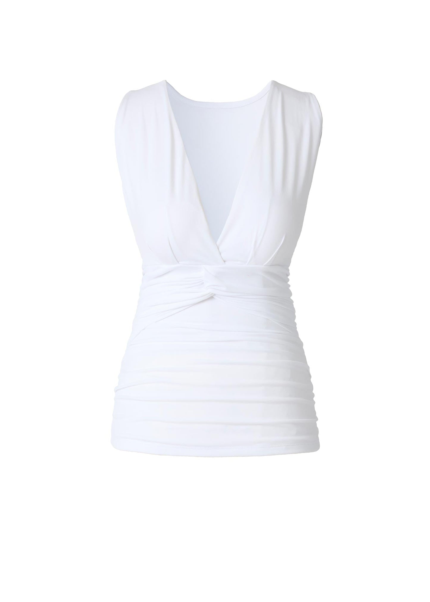 Knot Front Sleeveless Top Cloud Dancer | Venus Customer Favorite