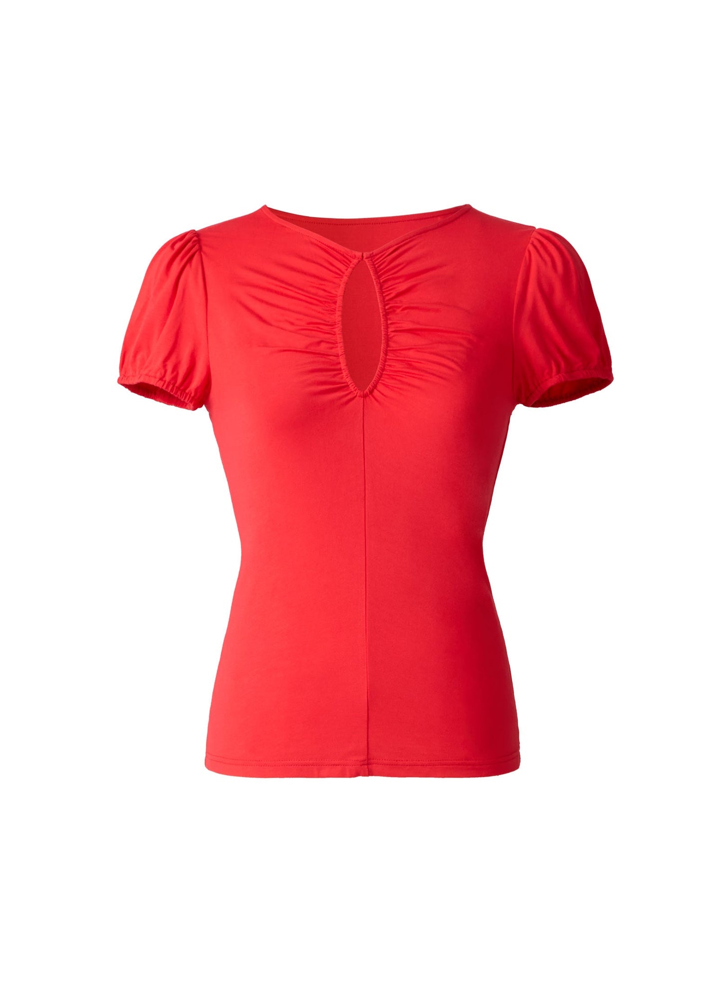 Ruched Keyhole Top Racing Red | Venus Budget Friendly