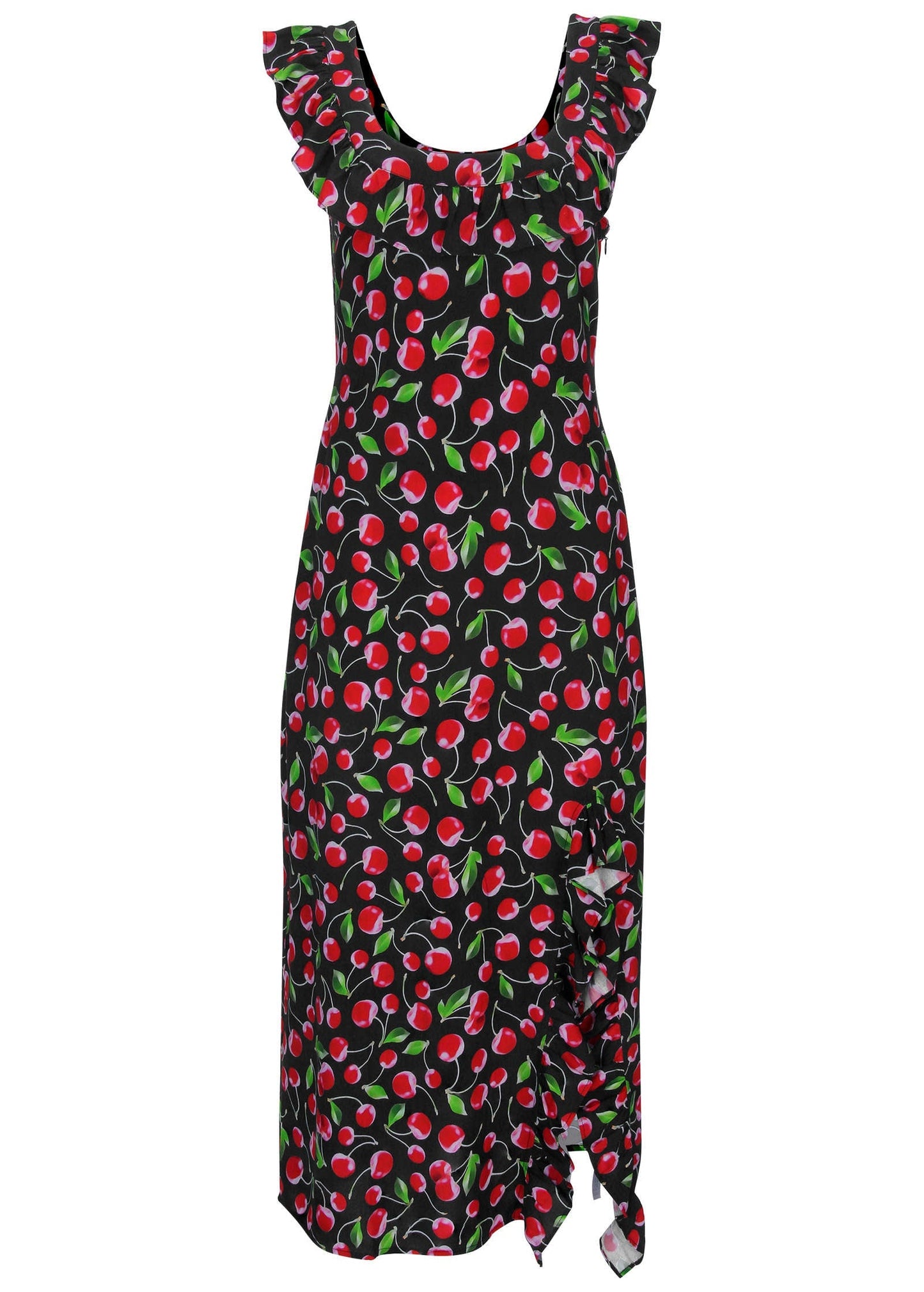 Ruffle Maxi Dress - Very Cherry | Venus Budget Friendly