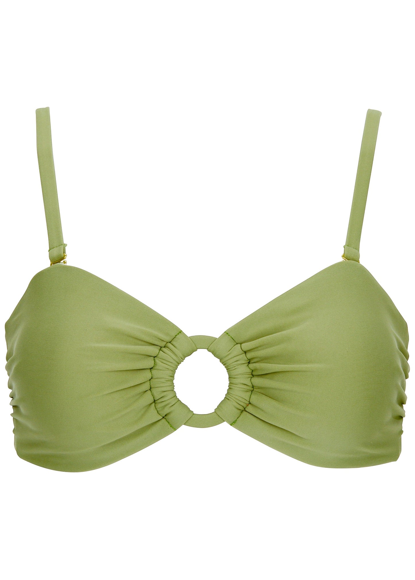 Ring Front Bikini Top - Mosstone | Venus Sale