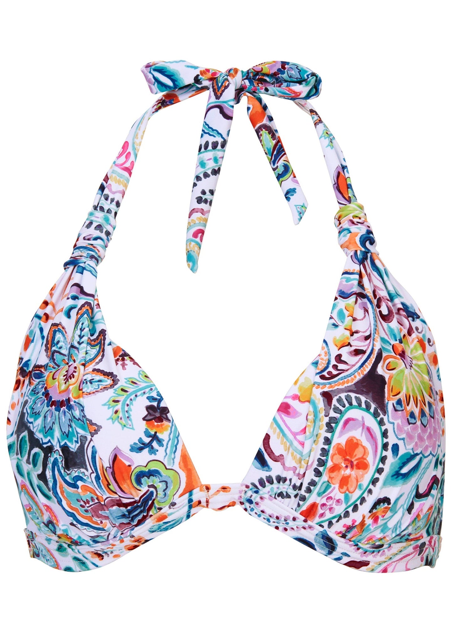 Goddess Push-Up Halter Top - Fiesta Floral | Venus Popular Choice