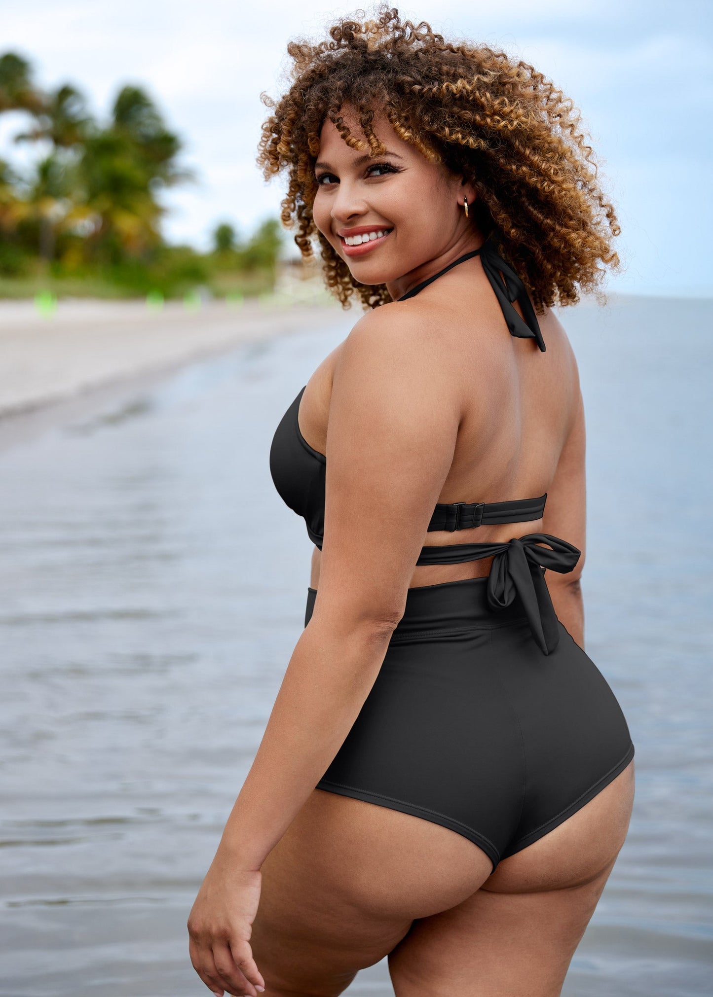 Laguna Wrap Underwire Top - Black Beauty | Venus Affordable