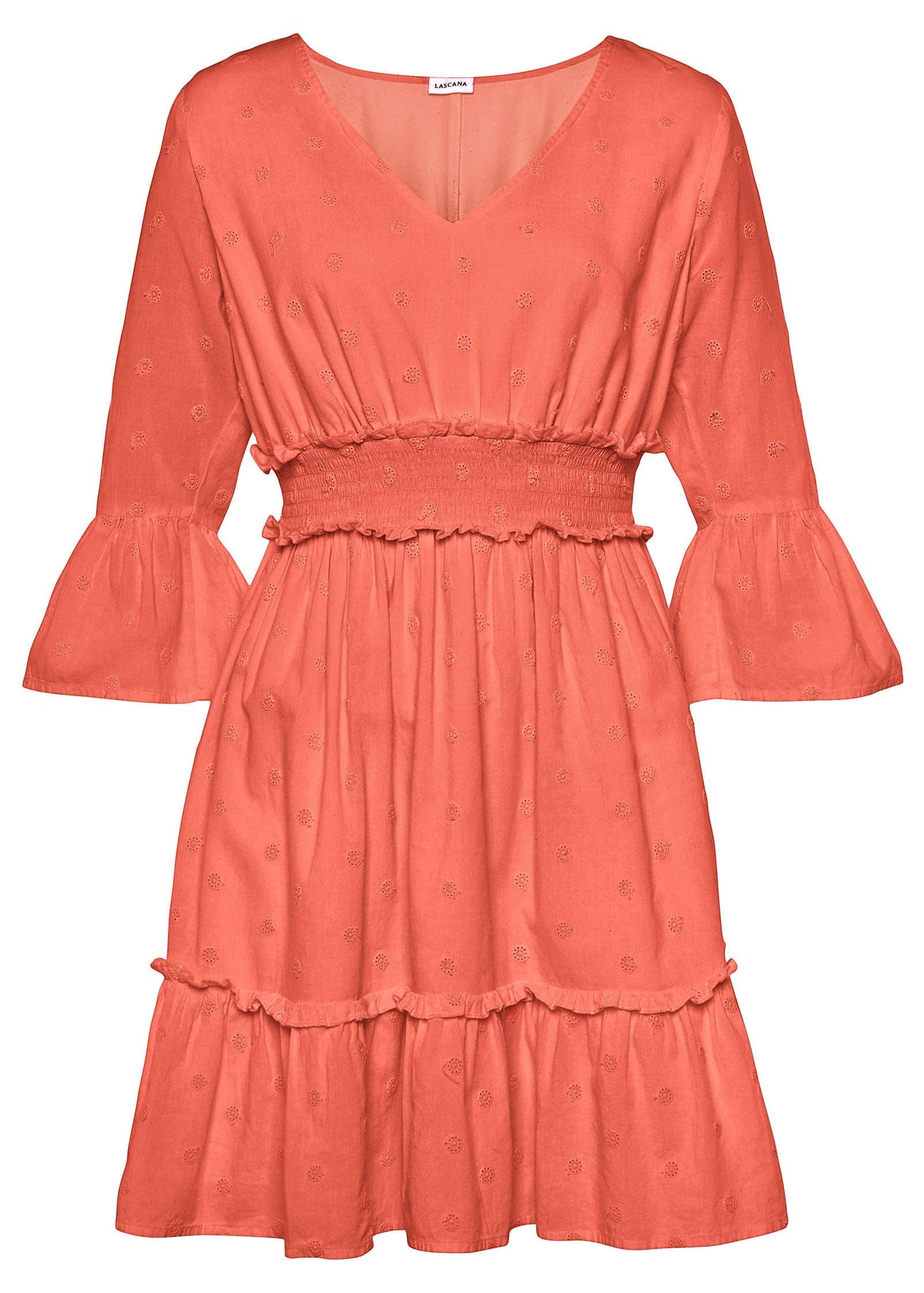Ruffle Tiered Mini Dress - Burnt Orange | Venus Featured