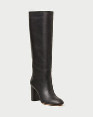 Loeffler Randall Women / Goldy Black Leather Tall Boot