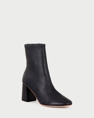 Loeffler Randall Women / Elise Black Leather Stretch Bootie