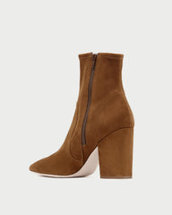 Loeffler Randall Women / Isla Cacao Suede Ankle Bootie