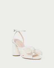 Loeffler Randall Women / Camellia Pearl Pleated Bow Heel