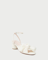 Loeffler Randall Women / Dahlia Pearl Pleated Bow Heel