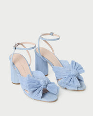 Loeffler Randall Women / Camellia Blue Pleated Bow Heel