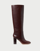 Loeffler Randall Women / Goldy Espresso Leather Tall Boot