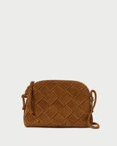 Loeffler Randall Women / Mallory Cacao Woven Suede Crossbody