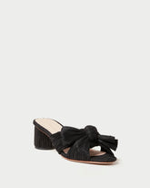 Loeffler Randall Women / Emilia Black Pleated Bow Heel