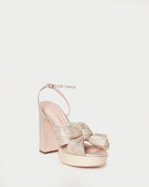 Loeffler Randall Women / Natalia Platinum Platform Bow Heel