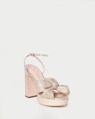 Loeffler Randall Women / Natalia Platinum Platform Bow Heel