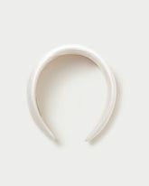 Loeffler Randall Women / Bellamy Cream Satin Headband