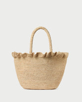 Loeffler Randall Women / Cyrus Natural Ruffled Woven Tote
