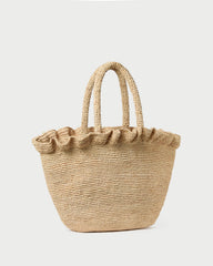 Loeffler Randall Women / Cyrus Natural Ruffled Woven Tote