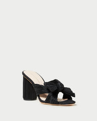 Loeffler Randall Women / Penny Black Pleated Bow Heel
