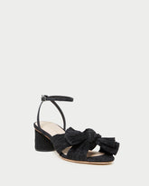 Loeffler Randall Women / Dahlia Black Pleated Bow Heel