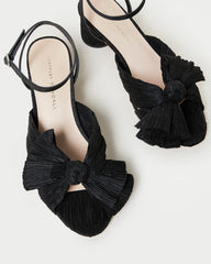 Loeffler Randall Women / Dahlia Black Pleated Bow Heel