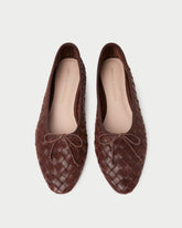 Loeffler Randall Women / Landry Chocolate Woven Ballet Flat