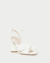 Loeffler Randall Women / Camellia White Pleated Bow Heel