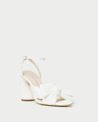 Loeffler Randall Women / Camellia White Pleated Bow Heel