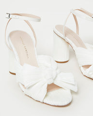 Loeffler Randall Women / Camellia White Pleated Bow Heel