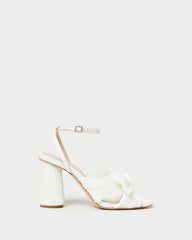 Loeffler Randall Women / Camellia White Pleated Bow Heel