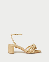 Loeffler Randall Women / Mikel Natural Bow Mid-Heel Sandal